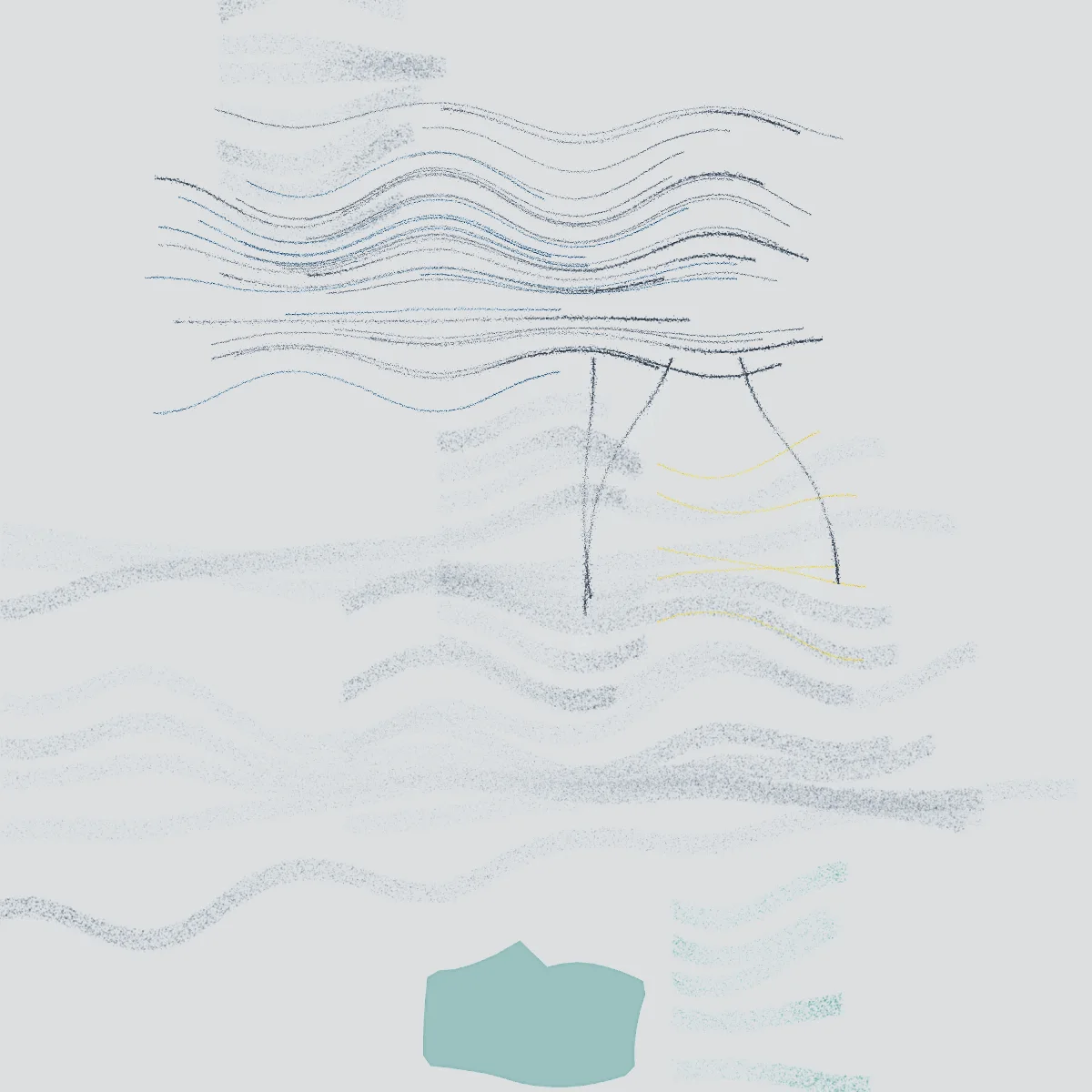 a lighthouse in a storm